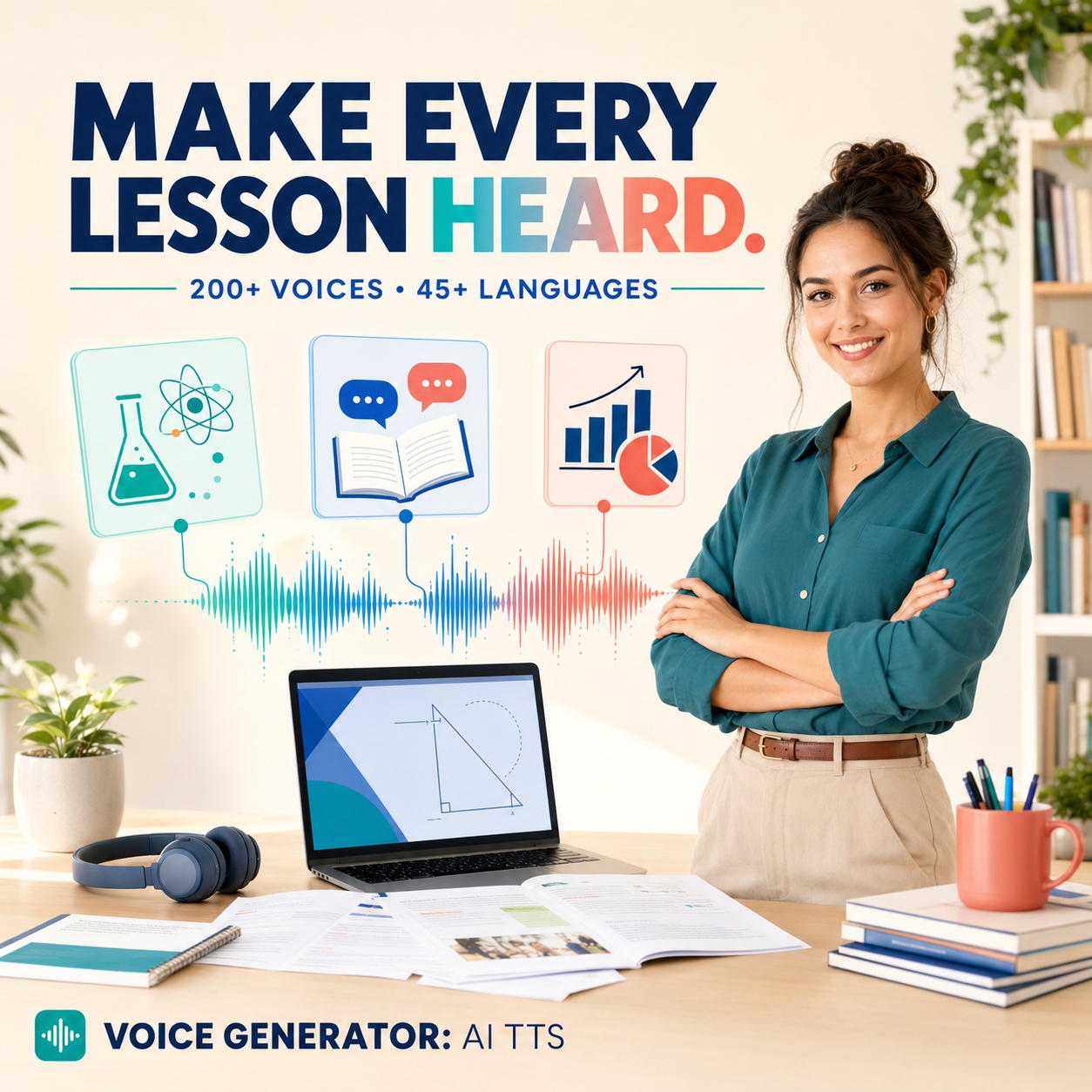 Voice Generator multilingual education use case