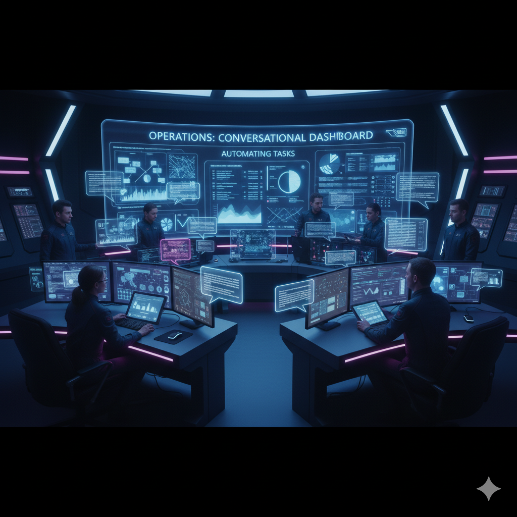 Operations team using AI to automate tasks