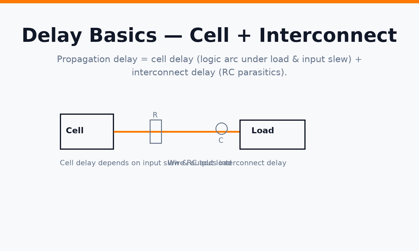 Cell + interconnect delay sketch