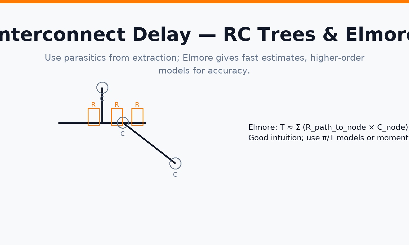 RC tree with Elmore