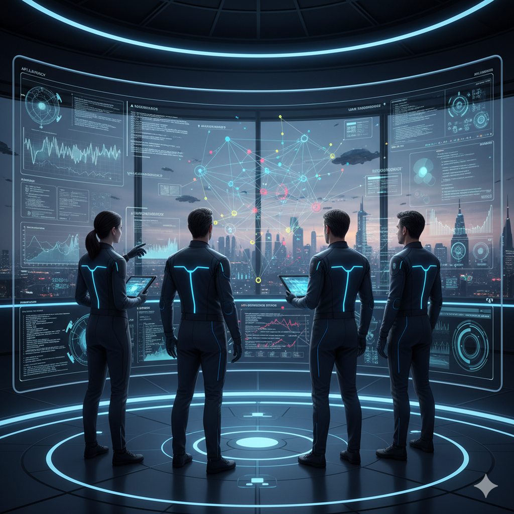 Backend engineers monitoring services